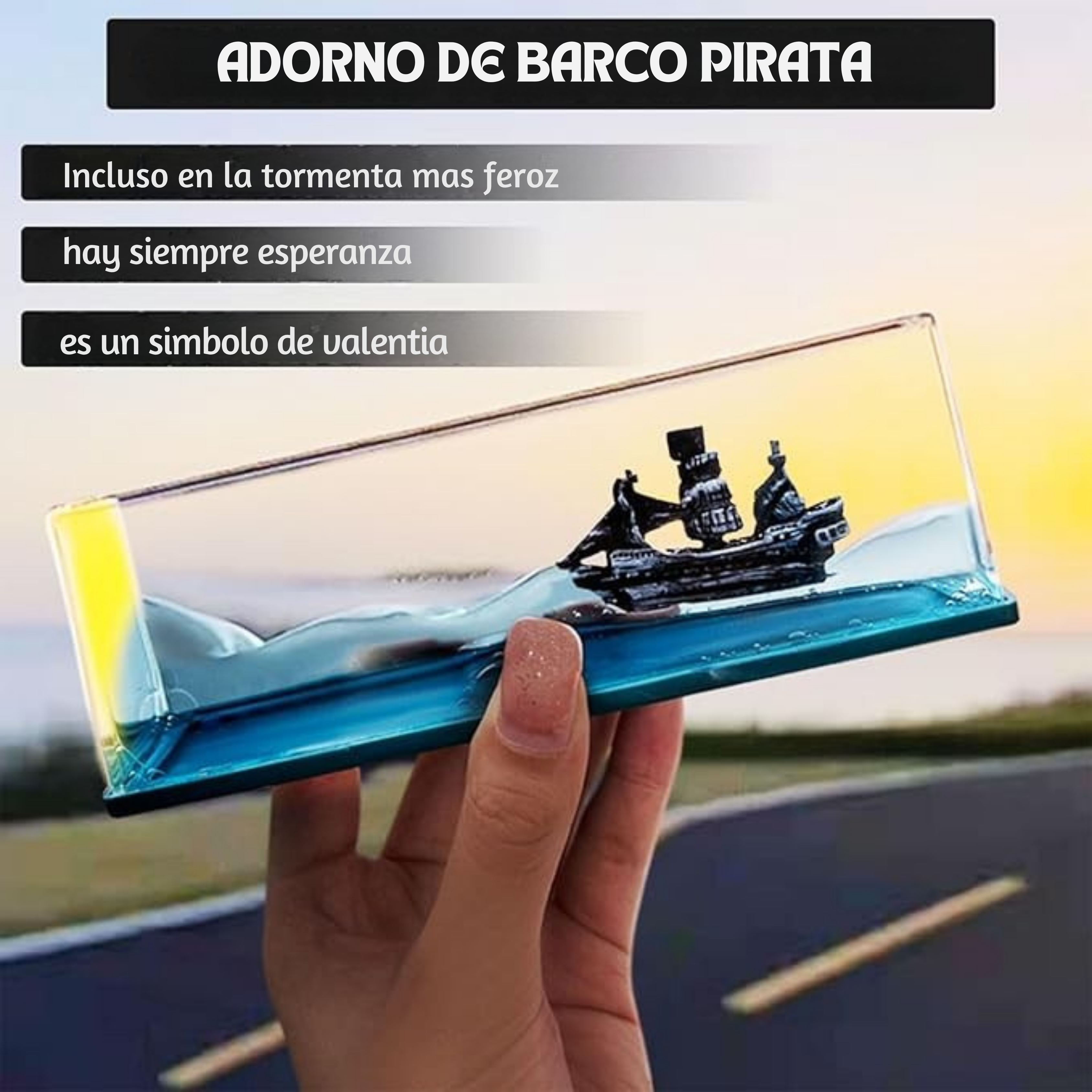Adorno de Barco Pirata